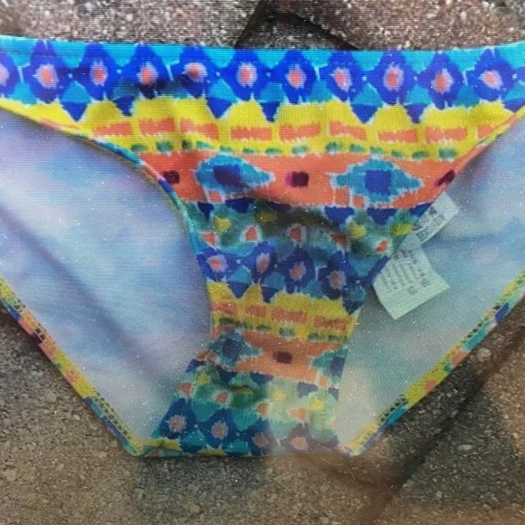 Colorful Patterned Bikini Set - Picture 2 of 2